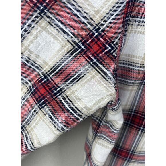 Zadig & Voltaire Sigmund Stigma Red Plaid Checked Shirt Mandarin Collar ( 40 ) - Picture 14 of 14